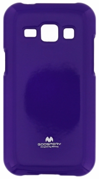 Goospery Jelly Case TPU ochranný silikonový kryt pro Samsung Galaxy J1, Galaxy J1 Duos fialová (purple)