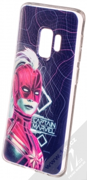 Marvel Kapitánka Marvel 013 TPU ochranný silikonový kryt s motivem pro Samsung Galaxy S9 tmavě modrá (dark blue)