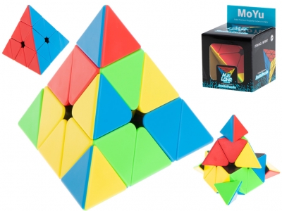 1Mcz Rubikova kostka Pyraminx MoYu MF8857 vícebarevné (multicolor)