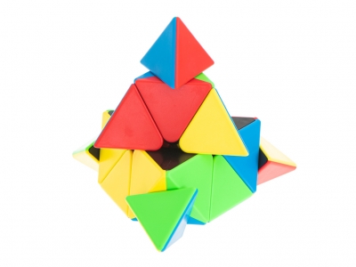 1Mcz Rubikova kostka Pyraminx MoYu MF8857 vícebarevné (multicolor)