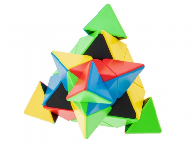 1Mcz Rubikova kostka Pyraminx MoYu MF8857 vícebarevné (multicolor)