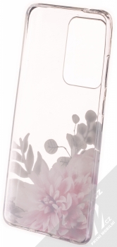 Sligo Trendy Růžová jiřina TPU ochranný kryt pro Samsung Galaxy S20 Ultra průhledná (transparent) zepředu