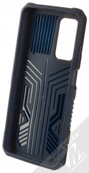 1Mcz Armor Clip-On odolný ochranný kryt s kovovým klipem pro Xiaomi Mi 10T 5G, Mi 10T Pro 5G tmavě modrá černá (dark blue black) zepředu