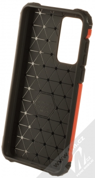 1Mcz Armor odolný ochranný kryt pro Huawei P40 šípkově červená černá (rosehip red black) zepředu