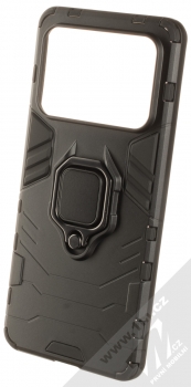 1Mcz Armor Ring odolný ochranný kryt s držákem na prst pro Xiaomi Mi 11 Ultra černá (black)