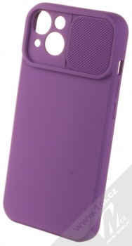 1Mcz CamShield Soft ochranný kryt pro Apple iPhone 13 fialová (violet) otevřené