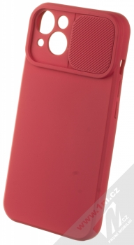 1Mcz CamShield Soft ochranný kryt pro Apple iPhone 13 třešňově červená (cherry red) otevřené