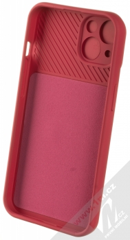 1Mcz CamShield Soft ochranný kryt pro Apple iPhone 13 třešňově červená (cherry red) zepředu