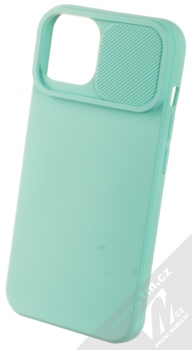 1Mcz CamShield Soft ochranný kryt pro Apple iPhone 14 mátově zelená (mint green) otevřené