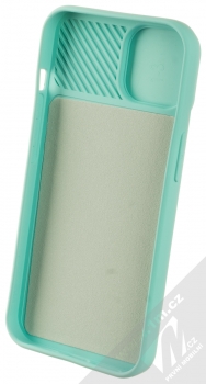 1Mcz CamShield Soft ochranný kryt pro Apple iPhone 14 mátově zelená (mint green) zepředu