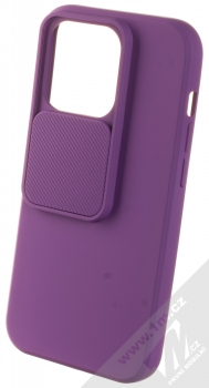 1Mcz CamShield Soft ochranný kryt pro Apple iPhone 14 Pro fialová (violet) otevřené