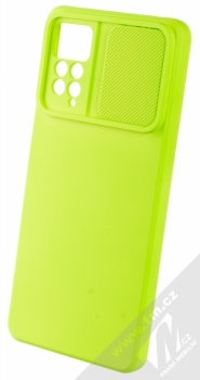 1Mcz CamShield Soft ochranný kryt pro Xiaomi Redmi Note 11 Pro 4G (Global version), Redmi Note 11 Pro 5G (Global version) limetkově zelená (lime green) otevřené