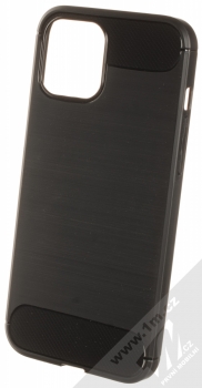 1Mcz Carbon TPU ochranný kryt pro Apple iPhone 12 Pro Max černá (black)