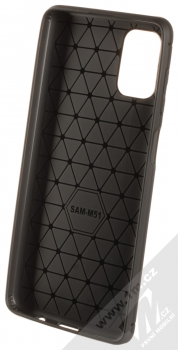 1Mcz Carbon TPU ochranný kryt pro Samsung Galaxy M51 černá (black) zepředu