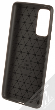 1Mcz Carbon TPU ochranný kryt pro Samsung Galaxy S20 FE černá (black) zepředu