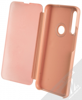 1Mcz Clear View flipové pouzdro pro Huawei P Smart Z, Honor 9X růžová (pink) otevřené