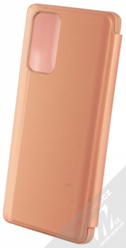 1Mcz Clear View flipové pouzdro pro Xiaomi Redmi Note 10 Pro, Redmi Note 10 Pro Max růžová (pink) zezadu