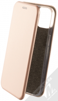 1Mcz Elegance Book flipové pouzdro pro Apple iPhone 14 růžově zlatá (rose gold)