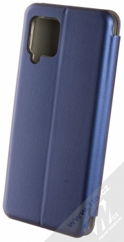 1Mcz Elegance Book flipové pouzdro pro Samsung Galaxy A42 5G tmavě modrá (dark blue) zezadu