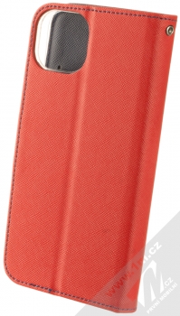 1Mcz Fancy-CY Book flipové pouzdro pro Apple iPhone 14 Plus červená modrá (red blue) zezadu