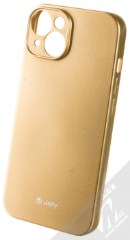1Mcz Jelly Skinny TPU ochranný kryt pro Apple iPhone 14 zlatá (gold)