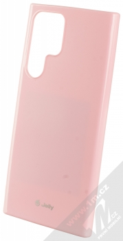 1Mcz Jelly TPU ochranný kryt pro Samsung Galaxy S22 Ultra 5G světle růžová (light pink)