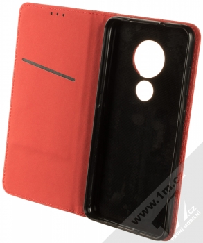 1Mcz Magnet Book Black flipové pouzdro pro Nokia 6.2, Nokia 7.2 červená (red) otevřené