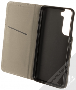 1Mcz Magnetic Book Color flipové pouzdro pro Samsung Galaxy S22 Plus černá (black) otevřené