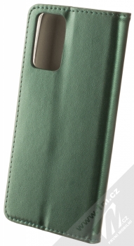 1Mcz Magnetic Book flipové pouzdro pro Realme 9i, Oppo A96 4G tmavě zelená (dark green) zezadu