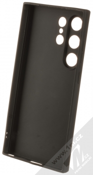 1Mcz Matt Skinny TPU ochranný silikonový kryt pro Samsung Galaxy S24 Ultra černá (black) zepředu