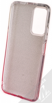 1Mcz Shining Duo TPU třpytivý ochranný kryt pro Xiaomi Redmi Note 11 5G (China version), Redmi Note 11S 5G, Redmi Note 11T 5G, Poco M4 Pro 5G stříbrná růžová (silver pink) zepředu