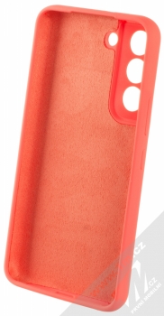 1Mcz Silicone Skinny ochranný kryt pro Samsung Galaxy S22 5G korálově růžová (coral pink) zepředu