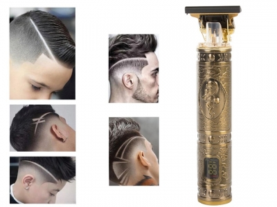 1Mcz SK-8001 Shuke Barber elektrický zastřihovač vlasů a vousů zlatá (gold)