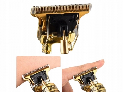 1Mcz SK-8001 Shuke Barber elektrický zastřihovač vlasů a vousů zlatá (gold)