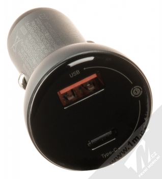 Baseus Dual Quick Car Charger nabíječka do auta 45W s 1x USB a 1x USB Type-C výstupy a USB Type-C kabel (TZCCBX-C0G) černá (black) nabíječka USB a USB Type