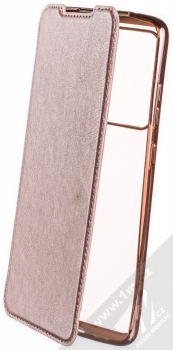 Forcell Electro Book flipové pouzdro pro Samsung Galaxy S20 Ultra růžově zlatá (rose gold)