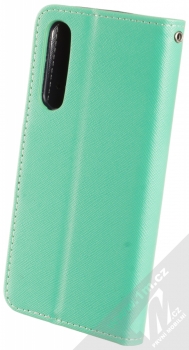 Forcell Fancy Book flipové pouzdro pro Huawei P30 mátově zelená modrá (mint blue) zezadu