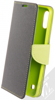 Forcell Fancy Book flipové pouzdro pro Samsung Galaxy M10 modrá limetkově zelená (blue lime)