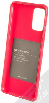 Goospery Jelly Case TPU ochranný silikonový kryt pro Samsung Galaxy S20 Plus sytě růžová (hot pink) zepředu