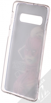 Marvel Kapitánka Marvel 013 TPU ochranný silikonový kryt s motivem pro Samsung Galaxy S10 tmavě modrá (dark blue) zepředu