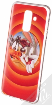 Warner Bros Looney Tunes 002 TPU ochranný silikonový kryt s motivem pro Samsung Galaxy A6 Plus (2018) červená (red)