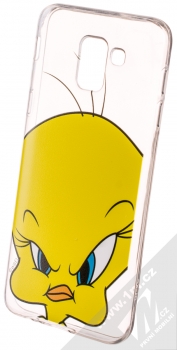 Warner Bros Looney Tunes Tweety 002 TPU ochranný silikonový kryt s motivem pro Samsung Galaxy J6 (2018) průhledná (transparent)