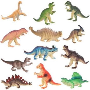 1Mcz FY-015 Figurky dinosaurů 12ks vícebarevné (multicolored)