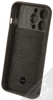 1Mcz Armor CamShield odolný ochranný kryt s držákem na prst pro Apple iPhone 13 Pro černá (black) zepředu