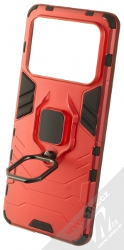 1Mcz Armor Ring odolný ochranný kryt s držákem na prst pro Xiaomi Mi 11 Ultra červená (red) držák