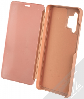 1Mcz Clear View flipové pouzdro pro Samsung Galaxy A32 růžová (pink) otevřené