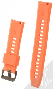 1Mcz Dvojka Silikonový sportovní řemínek s univerzální osičkou 22mm oranžová (orange) zezadu