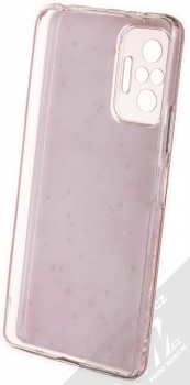 1Mcz Gold Glam Růžové odlesky Skinny TPU ochranný kryt pro Xiaomi Redmi Note 10 Pro, Redmi Note 10 Pro Max růžová (pink) zepředu