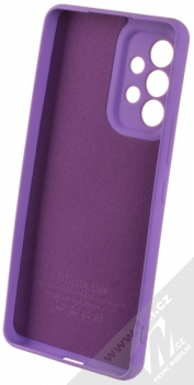 1Mcz Grip Ring Skinny ochranný kryt s držákem na prst pro Samsung Galaxy A53 5G fialová (violet) zepředu