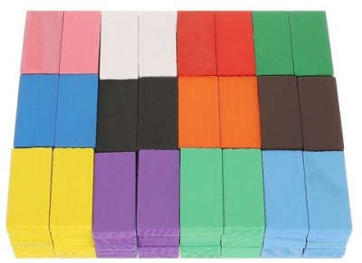 1Mcz GUF-3523 Dřevěné domino barevné 1080 ks vícebarevné (multicolored)